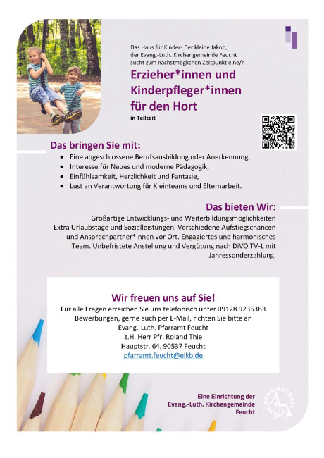 Stellenausschreibung Jakobs Turm